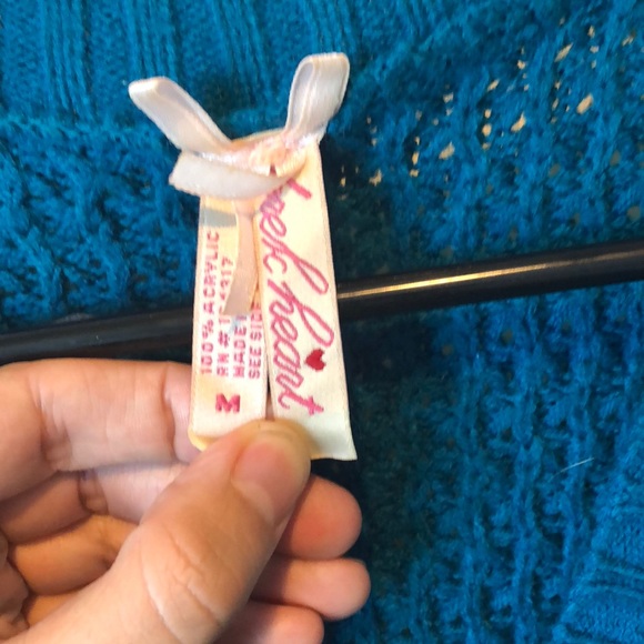 Turquoise sweater dress- size Medium - Picture 3 of 7